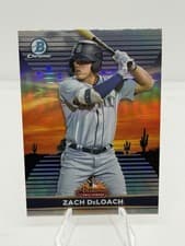 Zach DeLoach 2022 Bowman Chrome 2021 AFL Fall Stars card