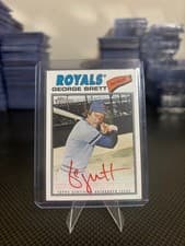 2026 Topps Heritage Real One Autographs George Brett #77RO-GB card