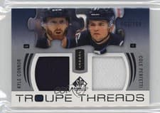 2025-26 SP Game Used Troupe Threads Cole Perfetti/Kyle Connor #TT-CP card