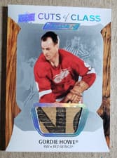2024-25 Upper Deck Engrained Icons Cuts of Class Relics Gordie Howe #CC-GH card