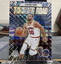 Stephen Curry 2024 Panini Mosaic Thunder Road card