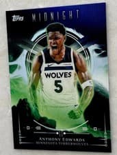 2025-26 Topps Midnight Night Vision Anthony Edwards #NV-4 card