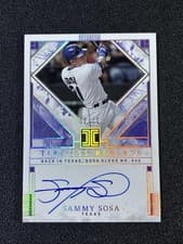 2025 Panini Impeccable Timeless Moments Signatures Sammy Sosa #20 card