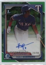 2024 Bowman Chrome Sapphire Edition Chrome Sapphire Prospect Autographs Pablo Guerrero #CSPA-PG card