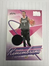 Victor Wembanyama 2024 Panini NBA Hoops Rookie Remembrance card