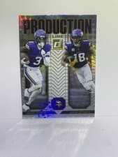 2025 Donruss Production Line Jordan Addison / Justin Jefferson #4 card