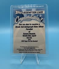 2026 Topps Tier One Break Out Autographs Kazuma Okamoto #BOA-KOA card