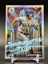 Wyatt Langford 2023 Bowman Draft Transformative Talent card