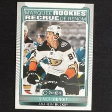 Simon Benoit 2021 Upper Deck O Pee Chee Update card