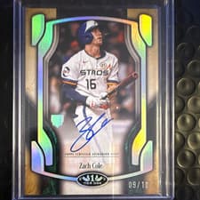 2026 Topps Tier One Break Out Autographs Zach Cole #BOA-ZC card