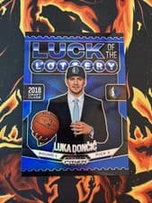 2024-25 Panini Prizm Black Luck of the Lottery Luka Doncic #13 card