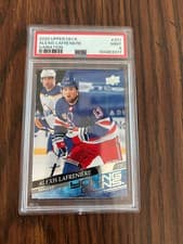 2020-21 UPPER DECK YOUNG GUNS #201 ALEXIS LAFRENIERE VARIATION MINT 9