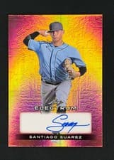 2024 Leaf Electrum Baseball Base Autograph Santiago Suarez #BA-SS1 card