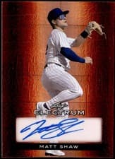 Matt Shaw 2024 Leaf Electrum Baseball Base Autograph card