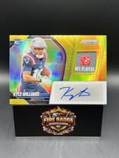 2025 Panini Prizm Rookie Patch Autographs Kyle Williams #28 card