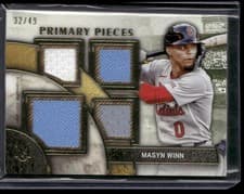 2025 Topps Museum Collection Single Player Primary Pieces Quad Relics Masyn Winn #SPPQ-WIN card