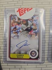 2025 Topps Archives 1987 Topps Boardwalk and Baseball Autographs James Wood #87BBA-JWO