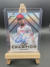 2025 Topps Chrome World Series Champion Autographs Barry Larkin #WSC-BL card