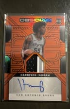 2024-25 Panini Obsidian Rookie Jersey Ink Harrison Ingram #RJI-HAR card