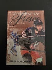 2024-25 Upper Deck Artifacts Fresco Signatures Kirill Marchenko #FS-KM card