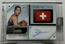 2025-26 Panini Signature Series Signature Pride Yanic Konan Niederhauser #5 card
