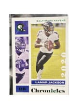 Lamar Jackson 2020 Panini Chronicles card