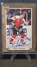 2024-25 Upper Deck Engrained Icons Beehive Portrait Signatures Terry Carkner #BH-CA card