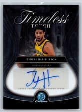 2025-26 Bowman Timeless Touch Signatures Tyrese Haliburton #TTA-HT card
