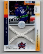 2024-25 SP Game Used 2024 All Star Skills Net Cord Relics Elias Pettersson #ASN-EP card