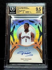 2024-25 Panini Eminence Etched in Time Autographs Tracy McGrady #11 card
