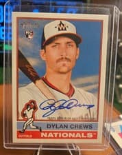 2025 Topps Heritage Real One Autographs Dylan Crews #ROA-DCR card