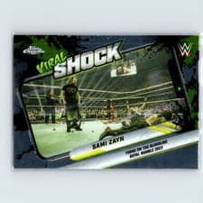 2026 Topps Chrome WWE Viral Shock Sami Zayn #VIR-20 card