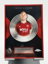 Jarrod Bowen 2026 Topps Chrome Premier League Triple Platinum card