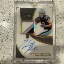 Hunter Renfrow 2019 Panini Immaculate Collection card