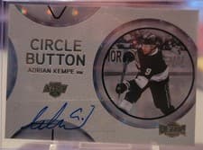 2025-26 SkyBox Metal Universe Circle Button Auto Adrian Kempe #CB-12 card