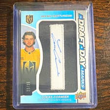 2024-25 SP Game Used Draft Day Marks Lukas Cormier #DDM-LC card
