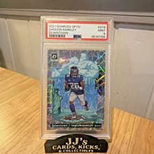 Saquon Barkley 2021 Panini Donruss Optic Downtown card