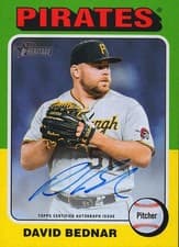 2024 Topps Heritage Real One Autograph David Bednar #ROA-DB card