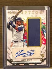 2025 Topps Inception Inception Autograph Game Relics Matt Shaw #IAGR-MS card