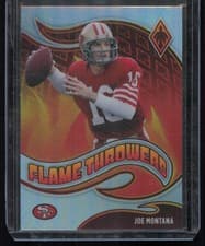 Joe Montana 2021 Panini Phoenix Flame Throwers card
