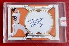 2025 Panini National Treasures Personalized Treasures Autographs Buster Posey #14 card