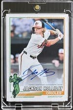 2025 Topps Heritage 1976 Redefined Real One Autographs Jackson Holliday #76RROA-JH card