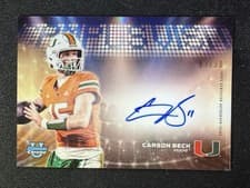 2025 Bowman University Chrome Campus Visit Autographs Carson Beck #CVA-CB card