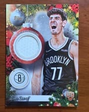 2025-26 Topps Holiday Player Relics Ben Saraf #PR-BS card