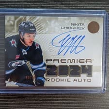 2024-25 Upper Deck Premier Premier Rookie Auto Jersey Nikita Chibrikov #PRA-NC card