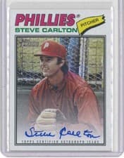 2026 Topps Heritage Real One Autographs Steve Carlton #77RO-SC card
