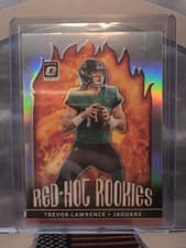 Trevor Lawrence 2021 Panini Donruss Optic Red Hot Rookies card