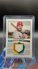 2026 Topps Heritage Clubhouse Collection Relics Kyle Schwarber #CCR-KS card