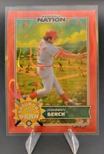 2025 Leaf Baseball Nation Saturday in the Park Johnny Bench #SB-23 card