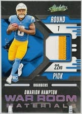 2025 Panini Absolute War Room Materials Omarion Hampton #WRM-OHN card
